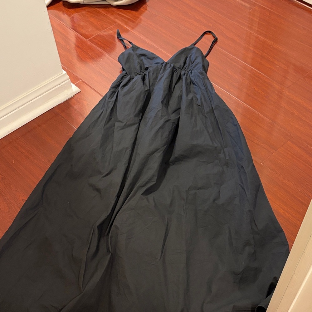 Black Spaghetti Strap Maxi Dress